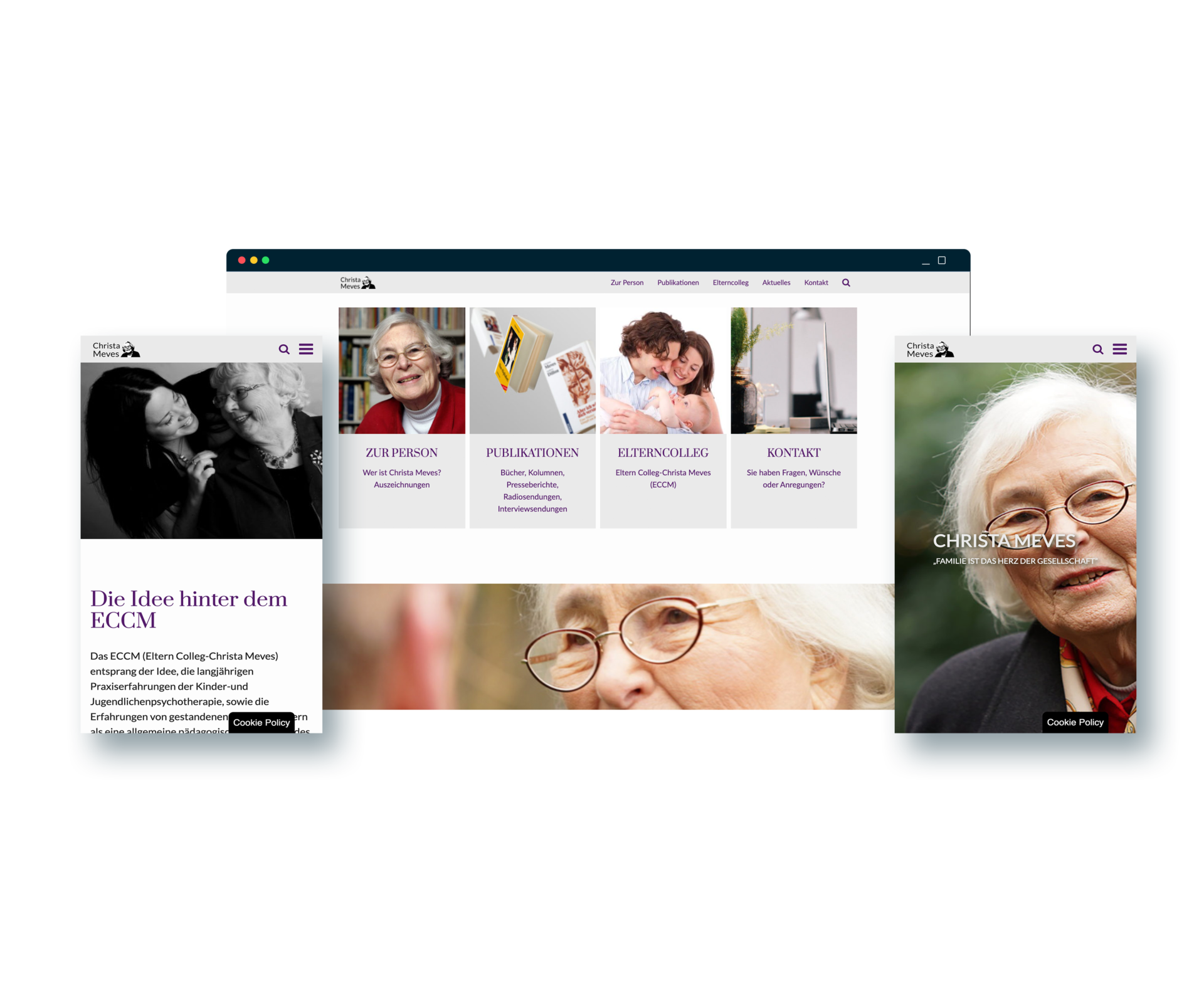 Mockup Screenshot Webseite